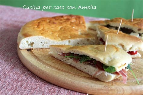 Focaccia Tramezzino Ricetta Bimby Cucina Per Caso Con Amelia