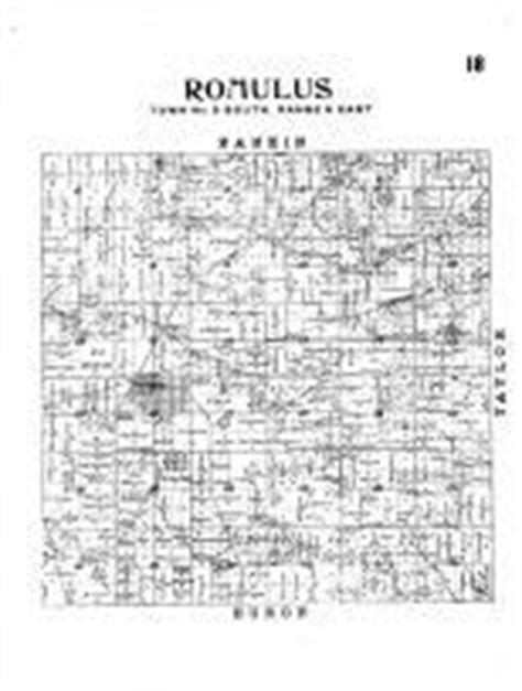 Romulus, Atlas: Wayne County 1915, Michigan Historical Map