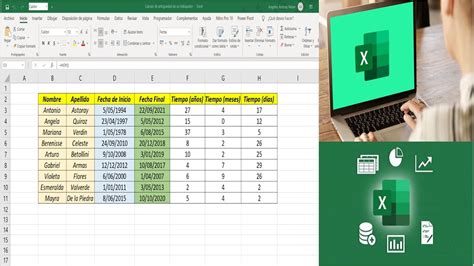 Como Calcular La Antiguedad En Excel Image To U