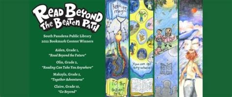 South Pasadena Public Library Bookmark Contest Winners The