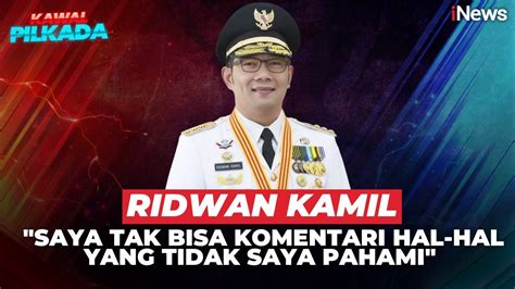 Ridwan Kamil Ogah Jawab Soal Anies Terancam Gagal Maju Pilkada Jakarta