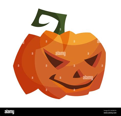 Orange Pumpkin Vegetable In Cartoon Stock Vector Images Alamy