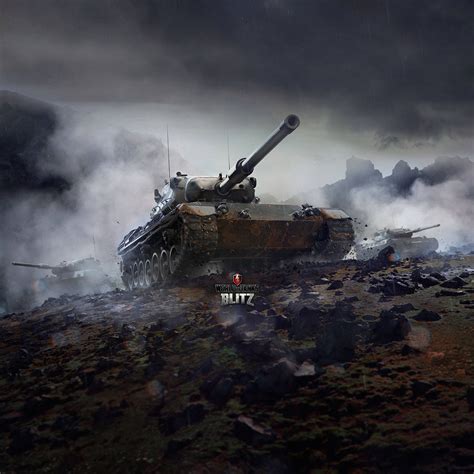 Download Epic Battle Scene In World Of Tanks Blitz Wallpaper