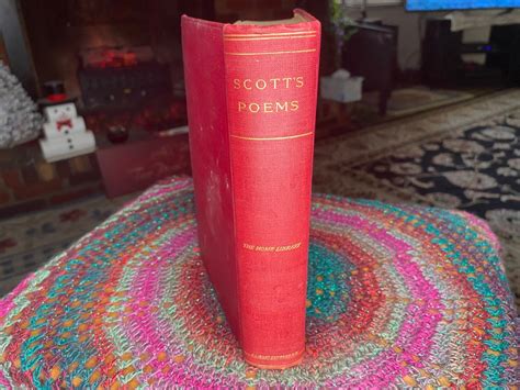 Scott Poems Sir Walter Scott, Antique, Hardcover, Home Library - Etsy