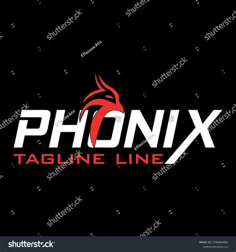 Phoenix Rising Logo Design Vector Template Stock Vector (Royalty Free ...