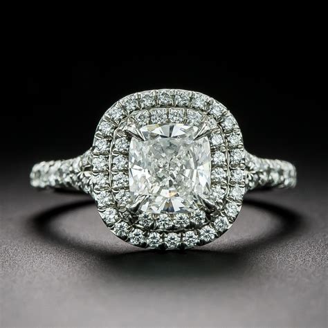 Tiffany Soleste 1.04 Carat Cushion-Cut Diamond Engagement Ring by Tiffany & Co. - GIA E VVS2