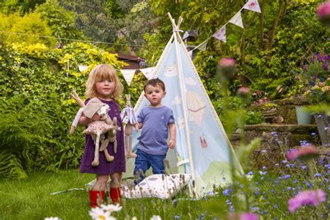 Cheerful Outdoor Teepee For Kids Playhouse Homemydesign