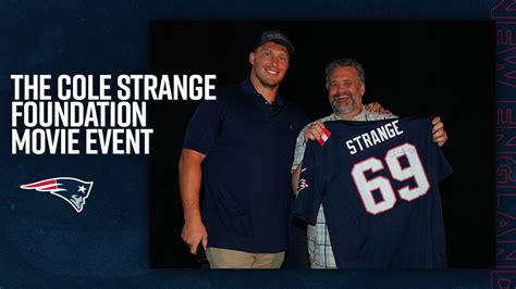 New England Patriots Offensive Lineman Cole Strange Hosts Live Movie