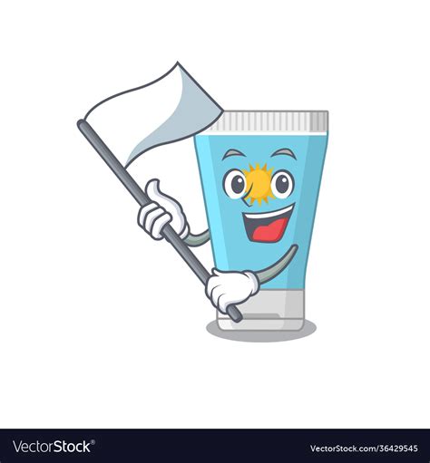 A Heroic Sunblock Cream Mascot Character Design Vector Image