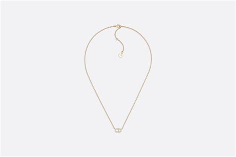 Collier Clair D Lune Métal Finition Dorée Et Cristaux Blancs Dior Fr