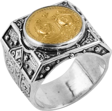 Konstantino Sterling Silver And Bronze Ring From The Byzantium Collectio