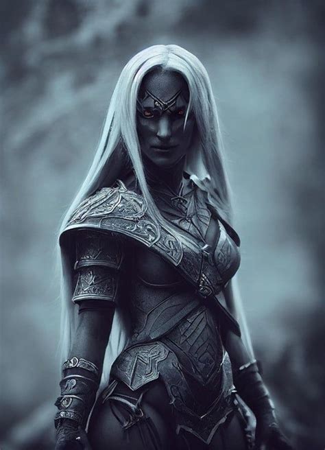 C1 Drow Full Body Portrait I Dndai Skins Characters Fantasy