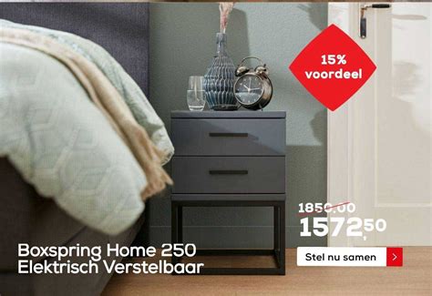 Boxspring Home 250 Elektrisch Verstelbaar Aanbieding Bij Swiss Sense