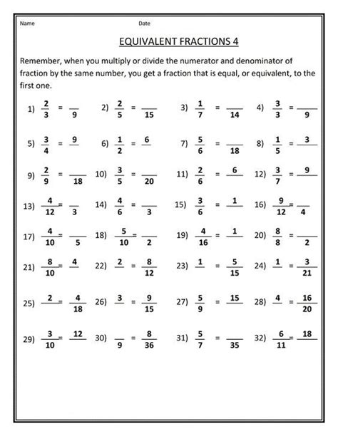 Math fractions worksheets to print – Artofit