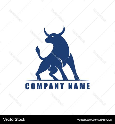 Ox bull logo design Royalty Free Vector Image - VectorStock