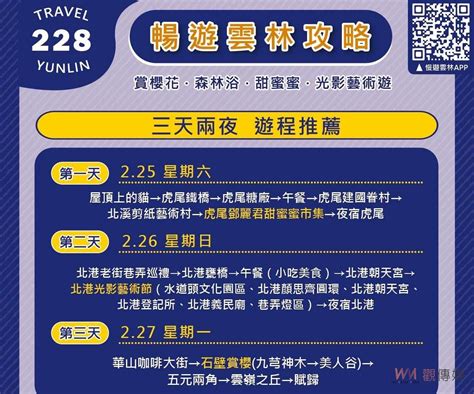 觀傳媒 雲嘉南新聞 雲林文觀處建議連假1至3日遊 推出十大打卡景點及十大美食