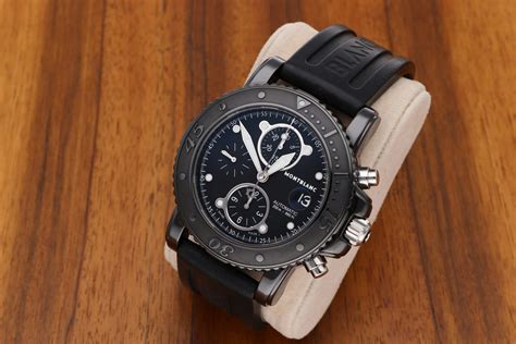 Montblanc Sport Meisterst Ck Automatik Chronograph Black Edition Am