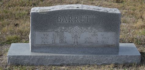 William Burris Barrett 1899 1984 Memorial Find A Grave