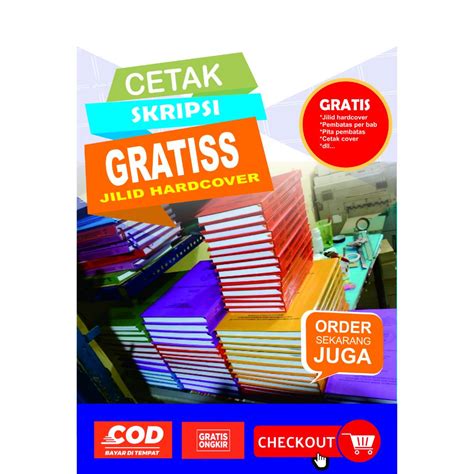 Jual Cetak Skripsi Thesis Laporan Free Jilid Hard Cover Shopee