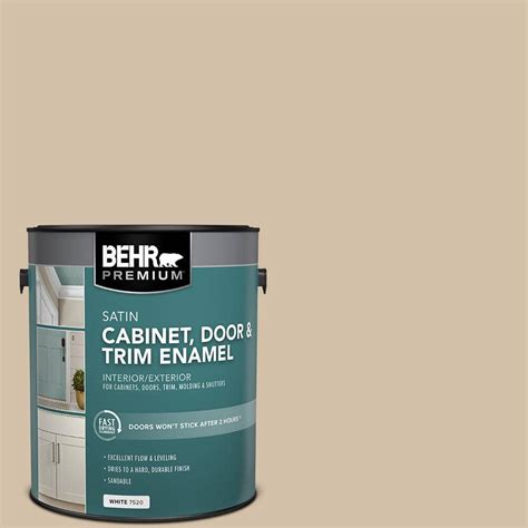 BEHR PREMIUM 1 Gal PPU7 08 Baja Satin Enamel Interior Exterior