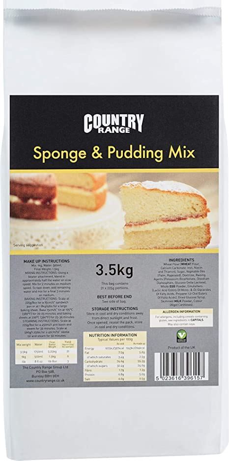 Country Range Sponge Pudding Mix 1x3 5kg Amazon Co Uk Grocery