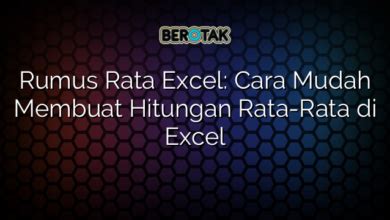 Rumus Rata Excel Cara Mudah Membuat Hitungan Rata Rata Di Excel