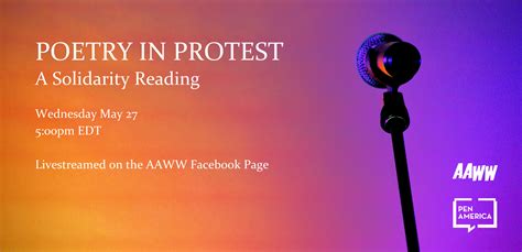 Poetry in Protest: A Solidarity Reading – Asian American Writers' Workshop