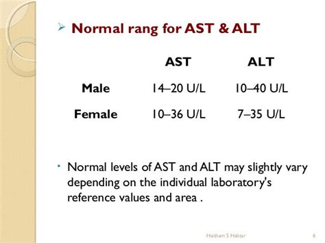 Normal Lab Values For Ast And Alt | Health Citation