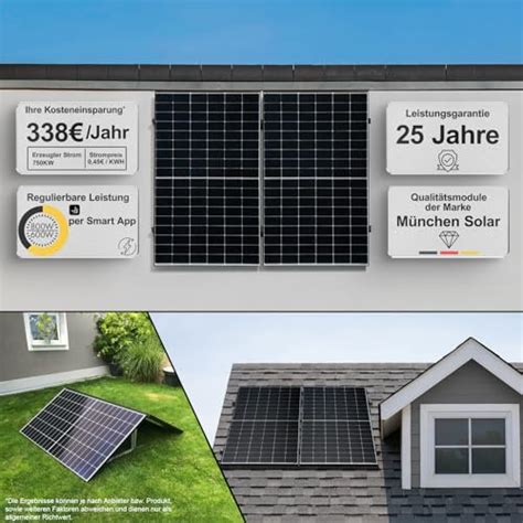 Eckert Newenergy W Balkonkraftwerk W Komplett Steckdose