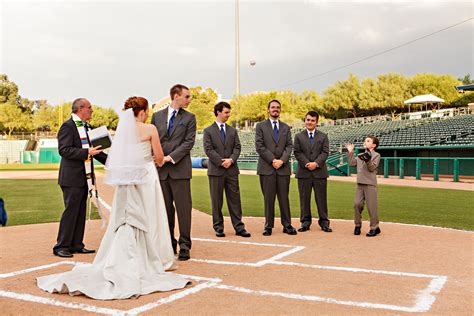 Baseball Wedding Ceremony