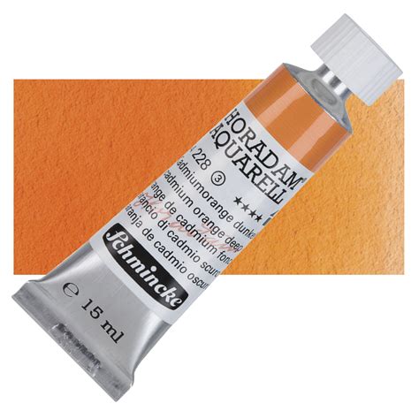 Schmincke Horadam Aquarell Artist Watercolor Cadmium Orange Deep 15