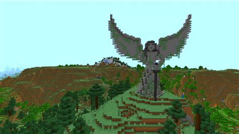 How To Build An Angel Statue In Minecraft Youtube