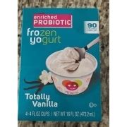 Mixmi Frozen Yogurt Totally Vanilla Calories Nutrition Analysis