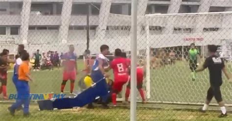 Video Lagi Aksi Bolasepak Dicemari Pergaduhan Kali Ini Liga