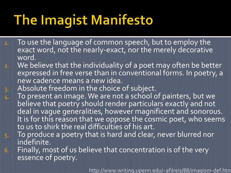 Ppt Imagism Powerpoint Presentation Free Download Id2105503