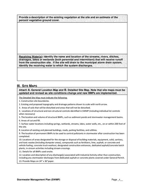 Stormwater Management Plan Template