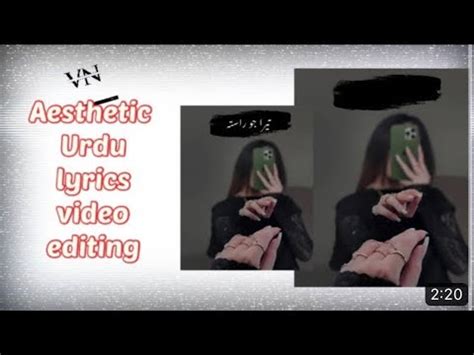 HOW TO MAKE URDU LYRICS VIDEO IN VN APP URDU LYRICS VIDEO KAISE