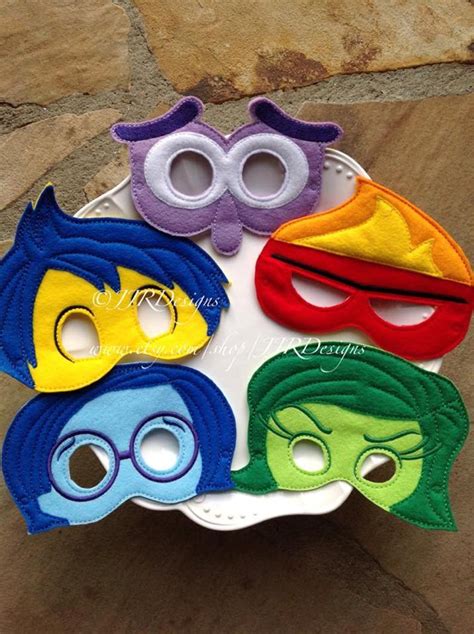 Feelings Mask Joy Mask Sadness Mask Fear Mask Anger Mask Etsy