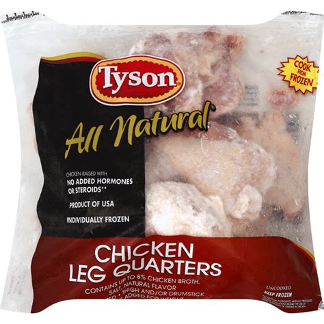 Tyson Chicken Leg Quarters All Natural Chicken Cost U Less