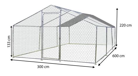 Habrita Enclos Parc Grillagé Pour Animaux 18 M2 8 20 Poules Ave