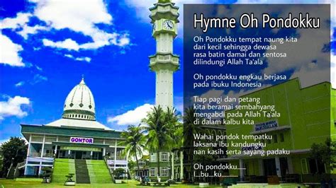 HYMNE OH PONDOKKU LIRIK DAN VISUALISASI PONDOK GONTOR YouTube