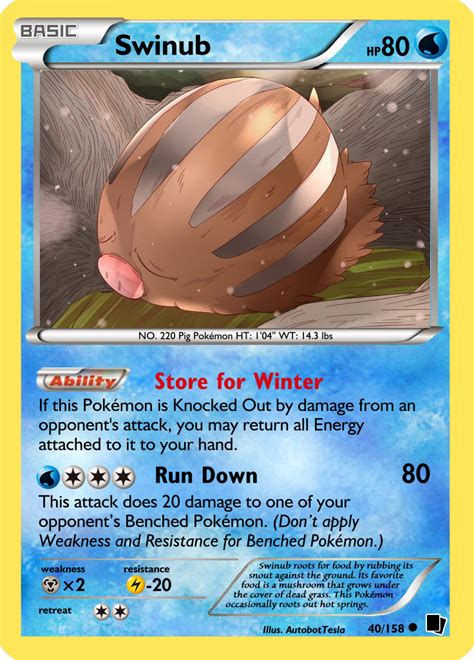 Swinub By Arcscards On Deviantart