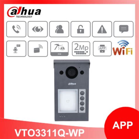 Dahua Vto Q Wp Poe Wifi Way Talk Ip Villa Door Station Video