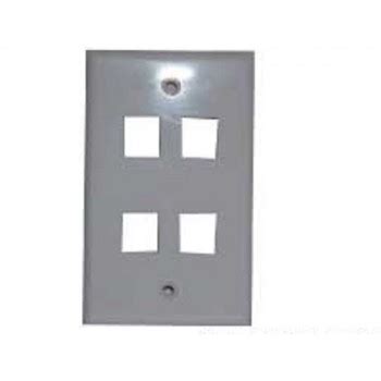 X Case Placa Para Pared Puertos Rj Gris