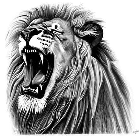 How To Draw A Lion Roaring Step By Step