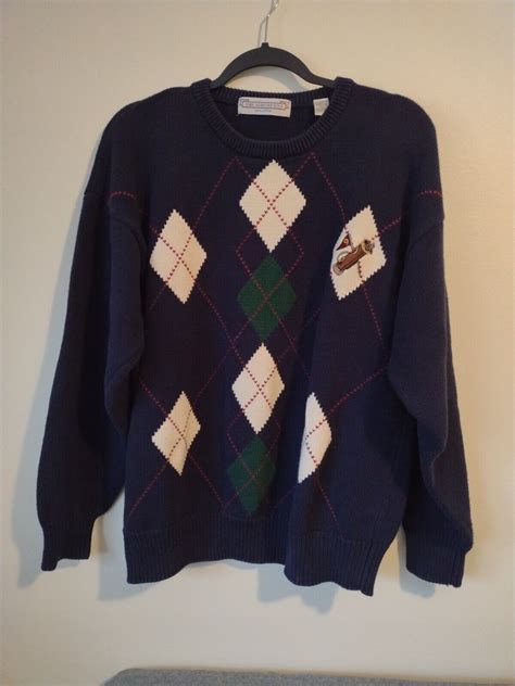 Vintage John Ashford Golf Sweater Large EBay