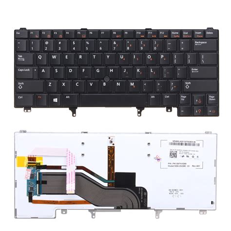 Backlit Laptop Keyboard For Dell Latitude E E E E E