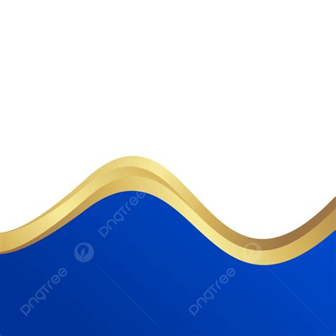 Wave Blue Golden Abstract Vector, Blue Gold Border, Blue Golden, Golden Blue Background PNG and ...