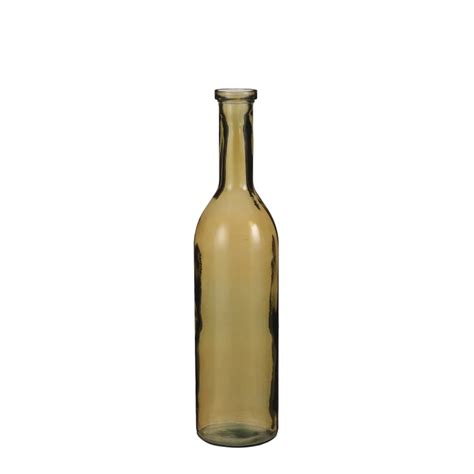 Vase bouteille en verre recyclé ocre H75 Rioja Maisons du Monde