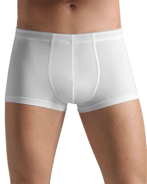 Hanro Cotton Superior Boxer Briefs In White For Men Lyst